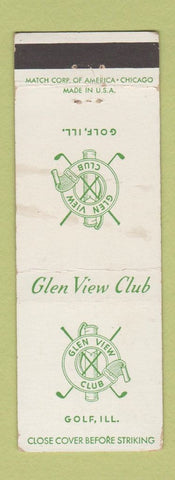 Matchbook Cover - Glen View Club Golf IL WORN