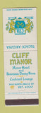 Matchbook Cover - Cliff Manor Motor Hotel Tucson AZ WEAR