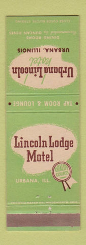 Matchbook Cover - Urbana Lincoln Hotel Urbana IL
