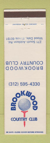 Matchbook Cover - Brookwood Country Club Wood Dale IL