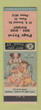 Matchbook Cover - Pugs Tryst Liquor Pana IL low phone #
