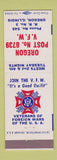 Matchbook Cover - VFW Oregon IL
