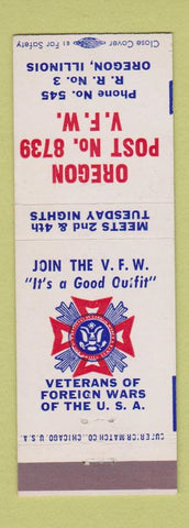 Matchbook Cover - VFW Oregon IL