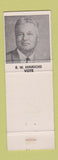 Matchbook Cover - Illinois State Constitutional Convention RW Hinrichs 1969 IL