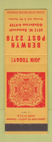 Matchbook Cover - VFW Berwyn IL