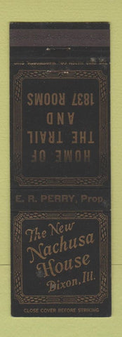 Matchbook Cover - Nachusa House Dixon IL