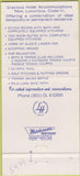 Matchbook Cover - Linden Hill Hotel Bethesda MD 30 Strike