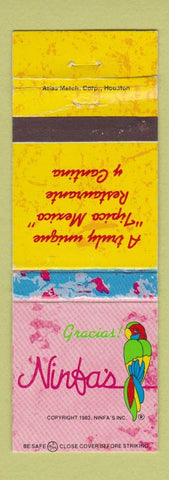 Matchbook Cover - Ninfa's Catering TX Mexican