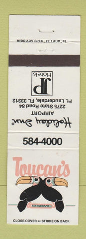 Matchbook Cover - Toucan's Holiday Inn Fort Lauderdale FL WEAR