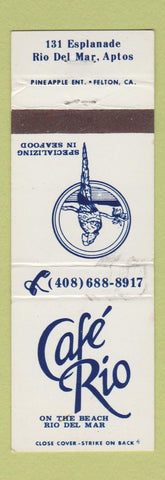 Matchbook Cover - Cafe Rio Rio Del Mar Aptos CA WEAR