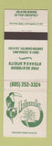 Matchbook Cover - Cal Isalnds Restaurant Canyon County CA