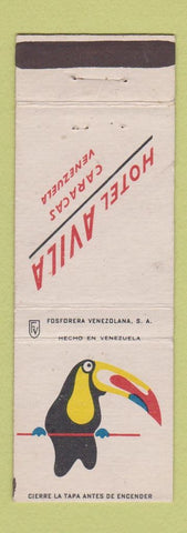 Matchbook Cover - Hotel Avila Caracas Venezuela