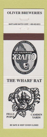 Matchbook Cover - Oliver Breweries Camden Yards Baltimore MD