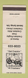 Matchbook Cover - Crackers Rugby Club Colorado Springs WEAR