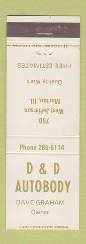 Matchbook Cover - D&D Auto Body Morton IL