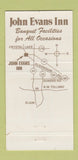 Matchbook Cover - John Evans Inn Crystal Lake IL 30 Strike