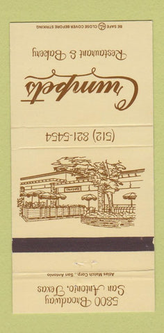 Matchbook Cover - Crumpets Restaurant San Antonio TX 30 Strike