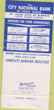 Matchbook Cover - City National Bank Coral Gables FL 30 Strike