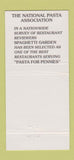 Matchbook Cover - Spaghetti Garden Italian billiards Washington DC 30 Strike
