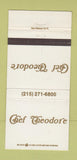 Matchbook Cover - Chef Theodore Philadelphia PA 30 Strike