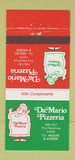 Matchbook Cover - Da Mario Pizza The Headrow Leeds UK 30 Strike