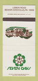 Matchbook Cover - Seven Oaks Beaver Ohioville PA 30 Strike