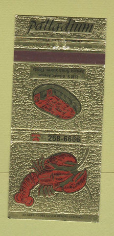Matchbook Cover - Palladium Restaurant Daytona Beach Shores FL 30 Strike