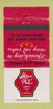 Matchbook Cover - Myron & Phil Steaks Lincolnwood IL WORN 30 Strike