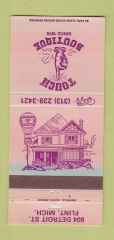 Matchbook Cover - Touch Boutique Flint MI 30 Strike
