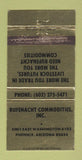Matchbook Cover - Rufenacht Commodities Phoenix AZ livestock WEAR 30 Strike