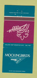 Matchbook Cover - Mockingbirds Zeiggy's Holiday Inn Memphis TN WEAR 30 Strike