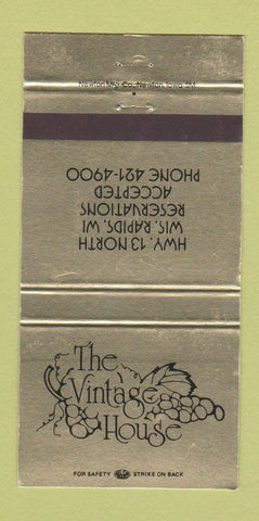 Matchbook Cover - Vintage House Wisconsin Rapids WI WEAR 30 Strike