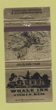 Matchbook Cover - Whale Inn Goshen MA 30 Strike