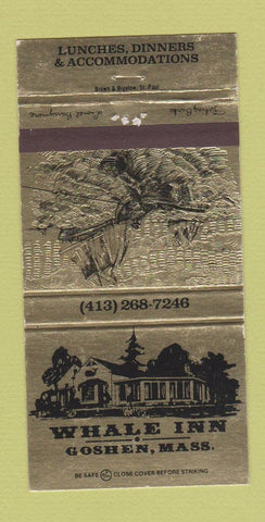 Matchbook Cover - Whale Inn Goshen MA 30 Strike