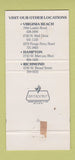 Matchbook Cover - Captain George's Seafood Williamsburg VA 30 Strike