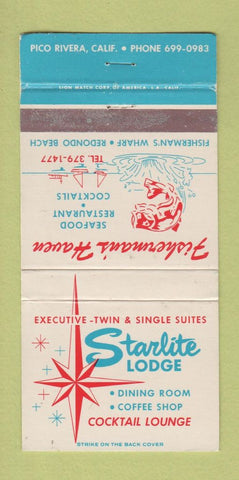 Matchbook Cover - Starlite Lodge Pico Rivera CA WEAR 30 Strike