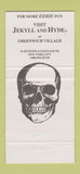 Matchbook Cover - Jekyll and Hyde Club New York City 30 Strike