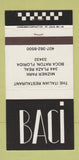 Matchbook Cover - Baci Italian Restaurant Boca Raton FL 30 Strike