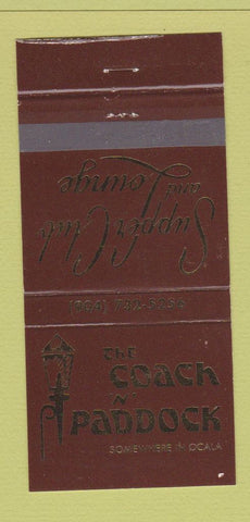 Matchbook Cover - Coach n Paddock Ocala FL 30 Strike