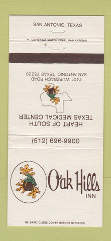 Matchbook Cover - Oak Hills Inn San Antonio TX 30 Strike