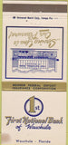 Matchbook Cover - First National Bank Wauchula FL STAIN 30 Strike