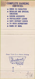 Matchbook Cover - First National Bank Wauchula FL STAIN 30 Strike