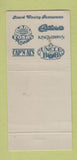 Matchbook Cover - South Seas Plantation Resort Captiva Island FL 30 Strike