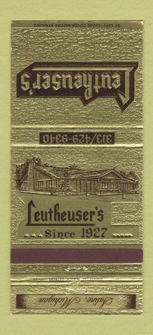 Matchbook Cover - Leutheuser's Saline MI 30 Strike