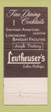 Matchbook Cover - Leutheuser's Saline MI 30 Strike