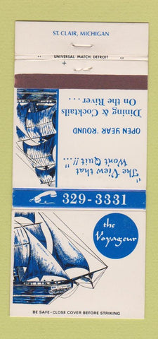 Matchbook Cover - The Voyageur St Clair MI 30 Strike
