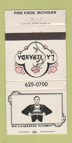 Matchbook Cover - La Veranda Restaurant Pine Knob MI WEAR 30 Strike