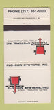 Matchbook Cover - Flocon Systems Steel Teeming 30 Strike