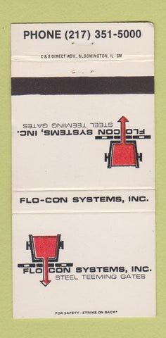 Matchbook Cover - Flocon Systems Steel Teeming 30 Strike