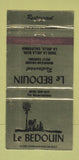 Matchbook Cover - Le Bedouin Restaurant La Jolla CA 30 Strike